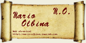 Mario Olbina vizit kartica
